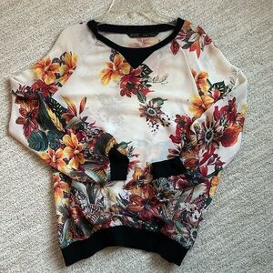 Zara floral blouse